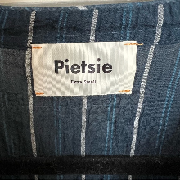 Pietsie Linen Blend Striped Atlin Top Size Extra Small - Picture 6 of 12
